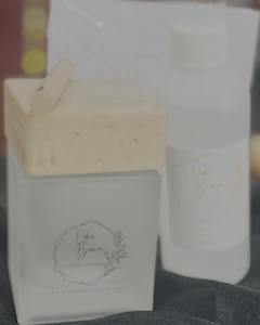 Elegant Wood-Top Diffuser & Refill Combo (200ml)